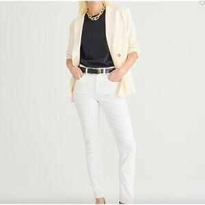 J. Crew 9" toothpick jean‎ in white wash NWT